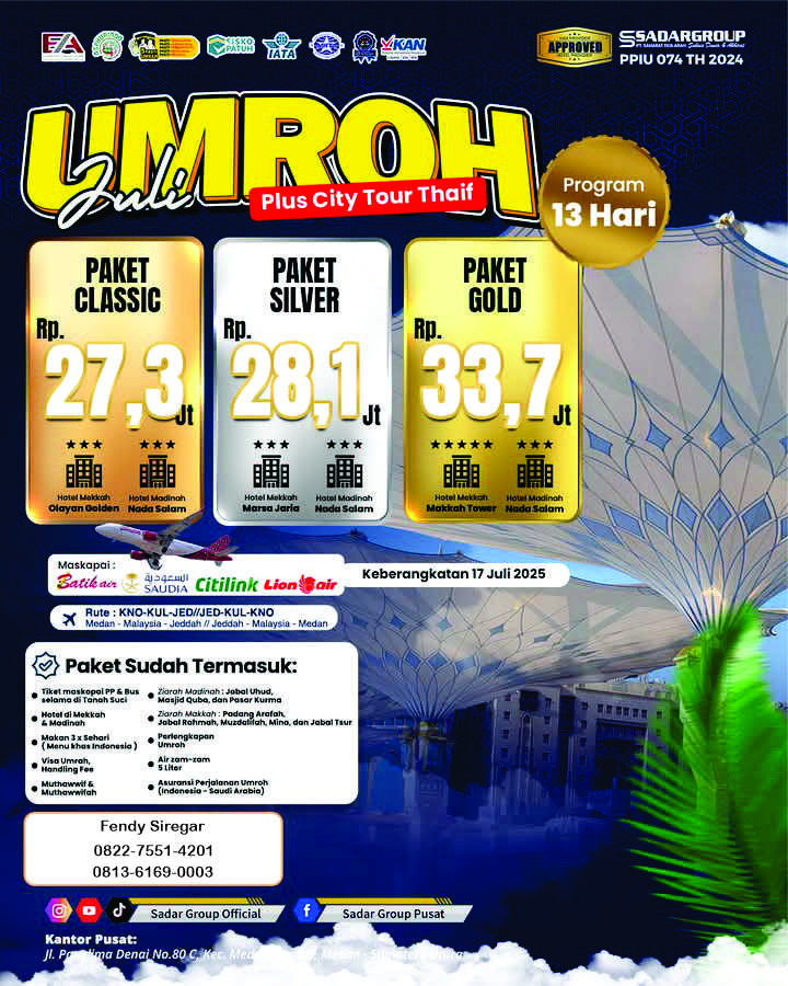 Umroh Juni Paket Silver 